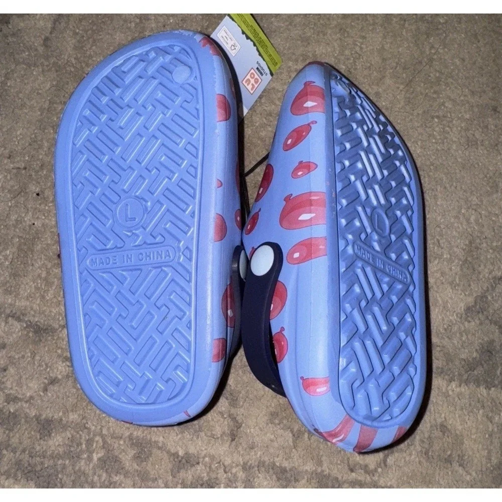Bluey Boys Clogs Light‎ Blue Sandals Shoes Size Large (7-3/4